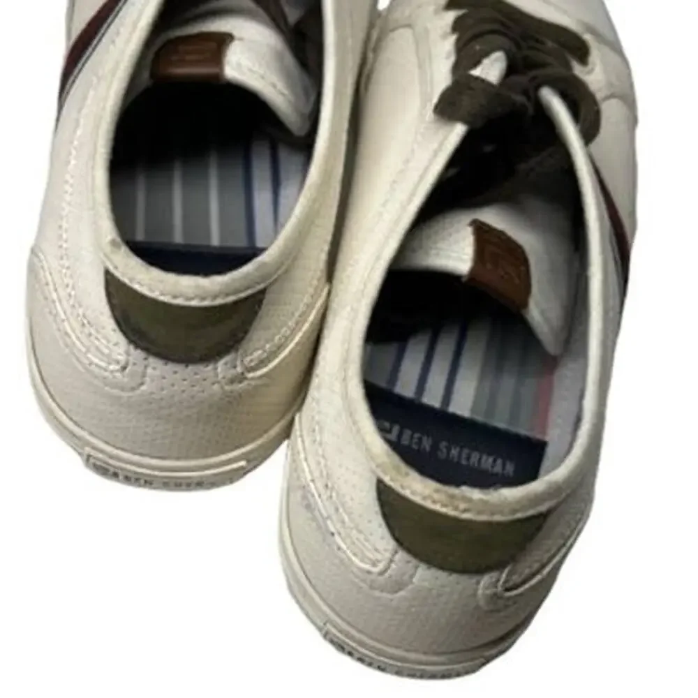 BEN SHERMAN Beige Sneakers Sz 10